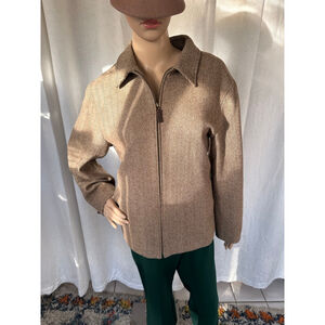 Vintage 90s Lauren Ralph Lauren Lambswool Herringbone Jacket Women’s 16